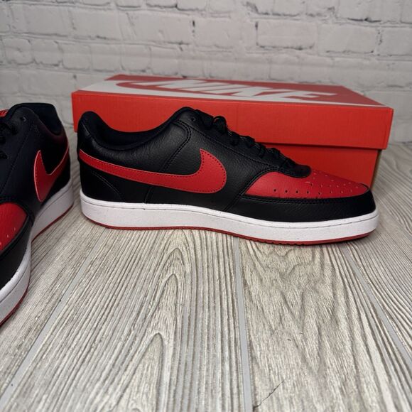 Nike Court Vision Lo NN Sneakers Men’s 11 Black Red FJ0685-010 New main image 8